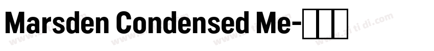Marsden Condensed Me字体转换